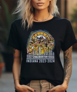 Official indiana Pacers Basketball Team 2023 2024 Skyline T Shirt