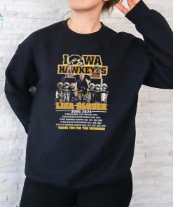 Official iowa Hawkeyes Lisa Bluder 2000 2024 Thank You For The Memories T Shirt