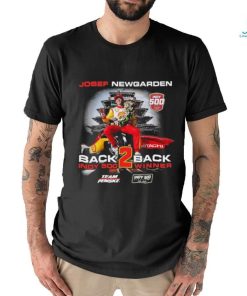 Official josef Newgarden 2024 Back 2 Back Indianapolis 500 Winner T Shirt