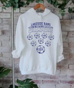 Official lakeside Rams 2024 5A South Conference Champions Shirt