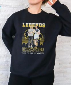 Official legends Hawkeyes Coach Bluder And Caitlin Clark Thank You For The Memories T Shirt