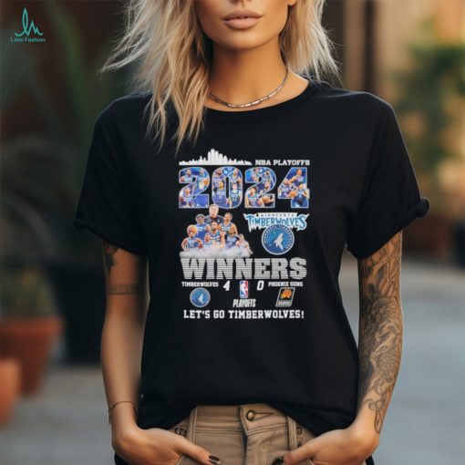 Official minnesota Timberwolves NBA Playoffs Winner 2024 Fan T Shirt