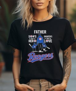 Official new York Rangers Father Daughter’s First Love Son’s First Hero T Shirt
