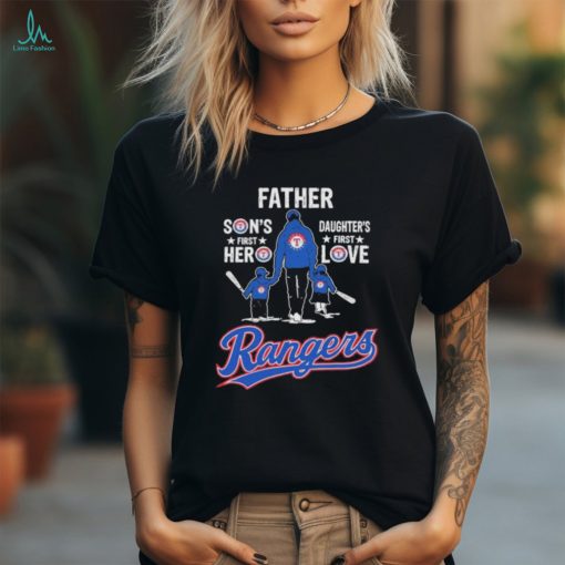 Official new York Rangers Father Daughter’s First Love Son’s First Hero T Shirt