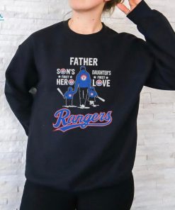 Official new York Rangers Father Daughter’s First Love Son’s First Hero T Shirt