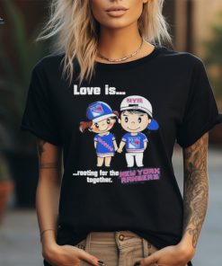 Official new York Rangers Love Is Rooting For The Rangers Together T Shirt