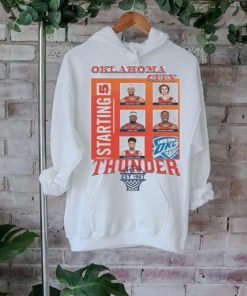 Official oklahoma City Thunder Basketball Team Starting 5 2024 Season T Shirt
