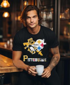 Official pittsburgh Sport Team With Penguins, Pirates, Steelers T Shirt