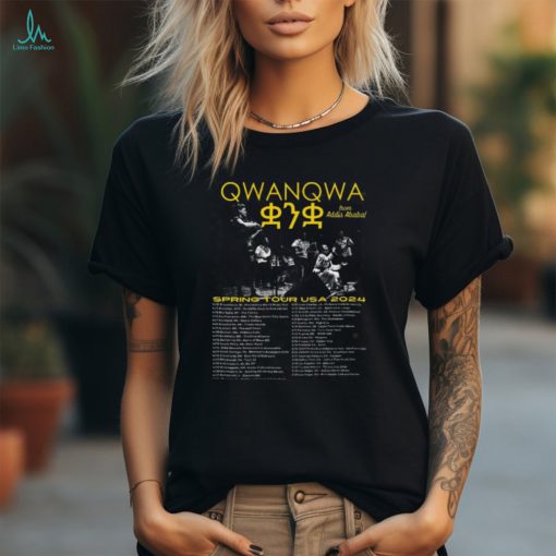 Official qwanqwa From Addis Ababa Spring Tour USA 2024 Poster Shirt