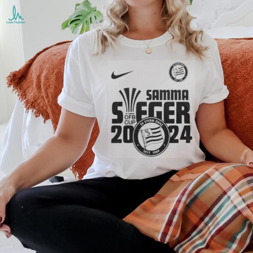 Official sK Sturm Graz Samma Sieger 2024 Cup Finale Tour shirt