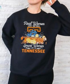 Official tennessee Volunteers Real Women Love Softball Smart Women Love The Vols T Shirt