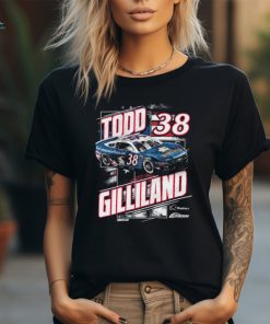 Official todd Gilliland Checkered Flag Sports Quincy Compressors Patriotic Car T Shirt