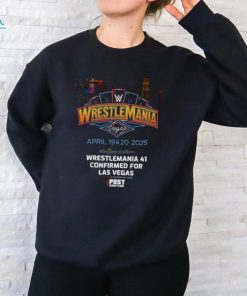 Official wWE WrestleMania 41 At Allegiant Stadium In Las Vegas April 19th And 20th 2025 Poster Shirt