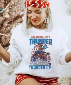 Oklahoma City Thunder Team Players 2024 Thunder Up Skyline Shirt