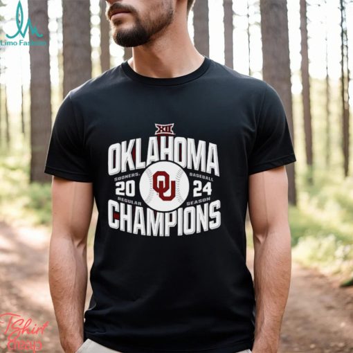 Oklahoma Sooners 2024 Big 12 Baseball Regular Season Champions T Shirt