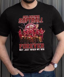 Oklahoma Sooners Softball Forever Fan Not Just When We Win Shirt