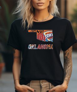 Oklahoma Sports Teams Oklahoma City Thunder, Oklahoma State Cowboys and Sooners Logo Shirt