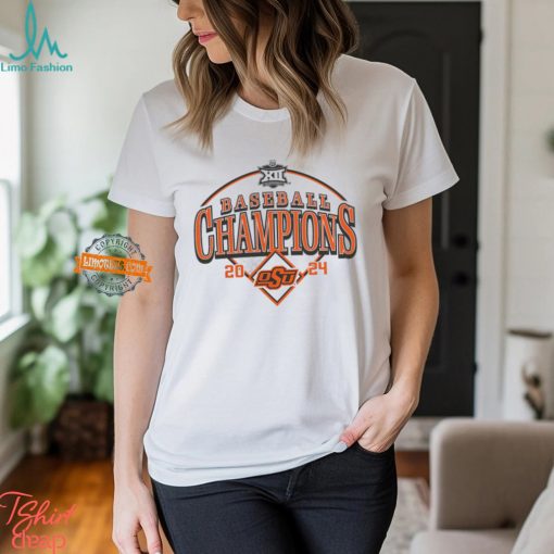 Oklahoma State Cowboys 2024 Big 12 Baseball Conference Tournament Champions Curveball Break T Shirt