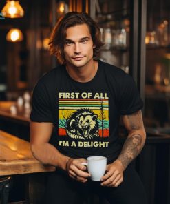 Opossum first of all i’m a delight vintage shirt