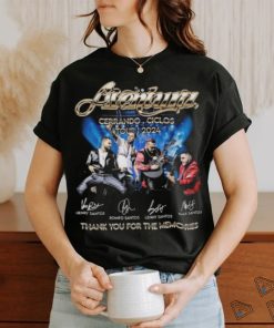 Original Aventura Cerrando Ciclos Tour 2024 Thank You For The Memories Signatures Shirt