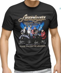 Original Aventura Cerrando Ciclos Tour 2024 Thank You For The Memories Signatures Shirt