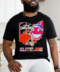 Original Cleveland Map Sports Teams Logo And Map Shirt