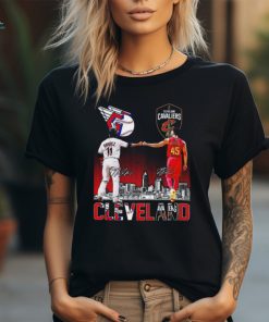 Original Cleveland city skyline ramirez and mitchell signatures shirt