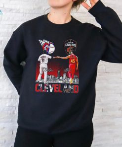 Original Cleveland city skyline ramirez and mitchell signatures shirt