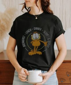 Original Garfield Breakfast Lunch Dinner Sleep And Repeat T Shirt