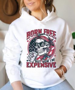 Original Skull Born Free But Now I’m Expensive 4th Of July 2024 Shirt