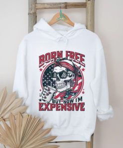 Original Skull Born Free But Now I’m Expensive 4th Of July 2024 Shirt