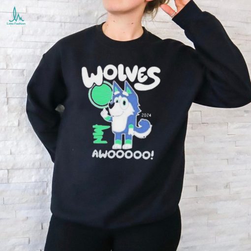 Original Wolves Awoo Bluey 2024 shirt