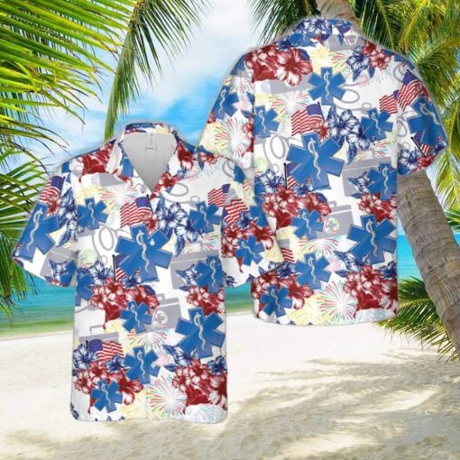 Paramedic USA, 4th Of July Hawaiian Shirt