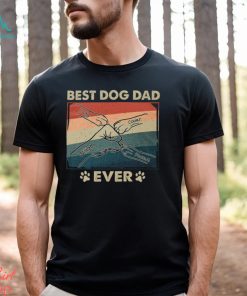 Paws And Human Fist Bump Best Dog Dad Ever Shirt