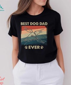 Paws And Human Fist Bump Best Dog Dad Ever Shirt