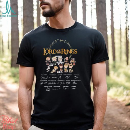 Peanut characters the Lord of the Rings signatures shirt