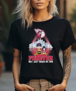 Peanuts Snoopy And Charlie Brown Watching Cleveland Guardians Forever Not Just When We Win Shirt