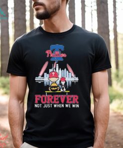 Peanuts Snoopy And Charlie Brown Watching Philadelphia Phillies Forever Not Just When We Win Shirt