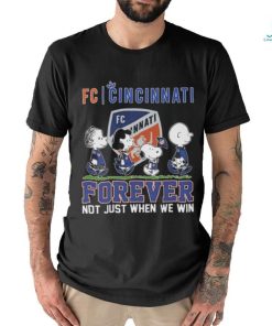 Peanuts Snoopy FC Cincinnati Forever Not Just When We Win Shirt