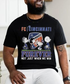 Peanuts Snoopy FC Cincinnati Forever Not Just When We Win Shirt