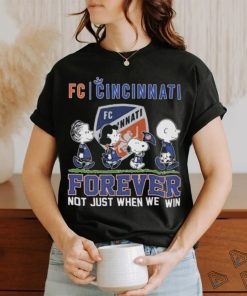 Peanuts Snoopy FC Cincinnati Forever Not Just When We Win Shirt