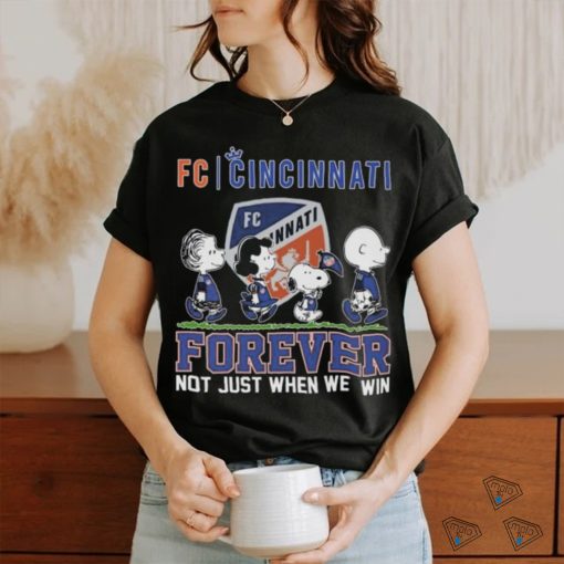 Peanuts Snoopy FC Cincinnati Forever Not Just When We Win Shirt