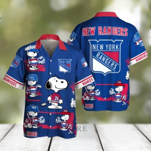 Peanuts Snoopy New York Rangers Hawaiian Shirt For Fans