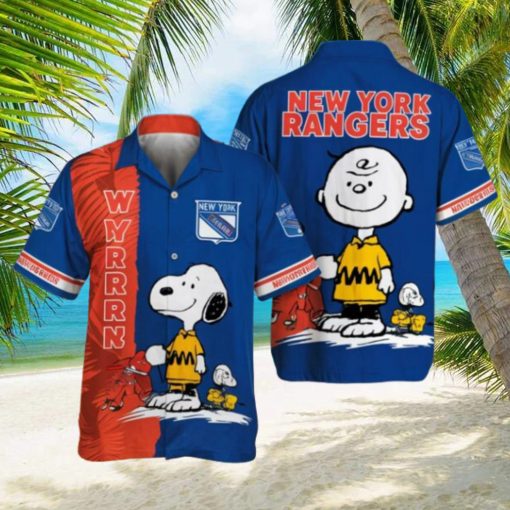 Peanuts Snoopy New York Rangers Hawaiian Shirts