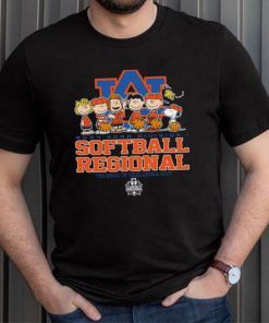 Peanuts characters 2024 NCAA division I softball regional Auburn logo shirt