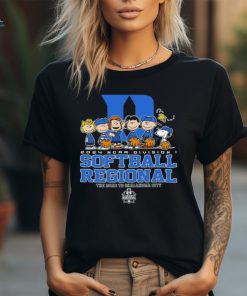 Peanuts characters 2024 NCAA division I softball regional Duke logo shirt