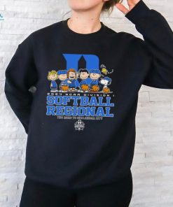 Peanuts characters 2024 NCAA division I softball regional Duke logo shirt