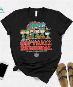 Peanuts characters 2024 NCAA division I softball regional Florida Gators logo shirt