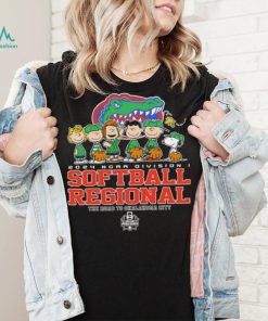 Peanuts characters 2024 NCAA division I softball regional Florida Gators logo shirt