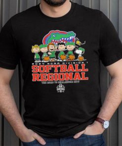 Peanuts characters 2024 NCAA division I softball regional Florida Gators logo shirt
